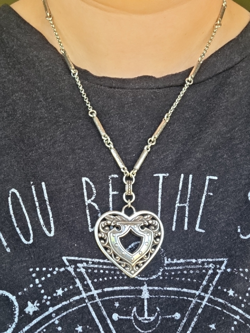 Retired Brighton Collectibles "Rue Royale" Heart Crest Necklace